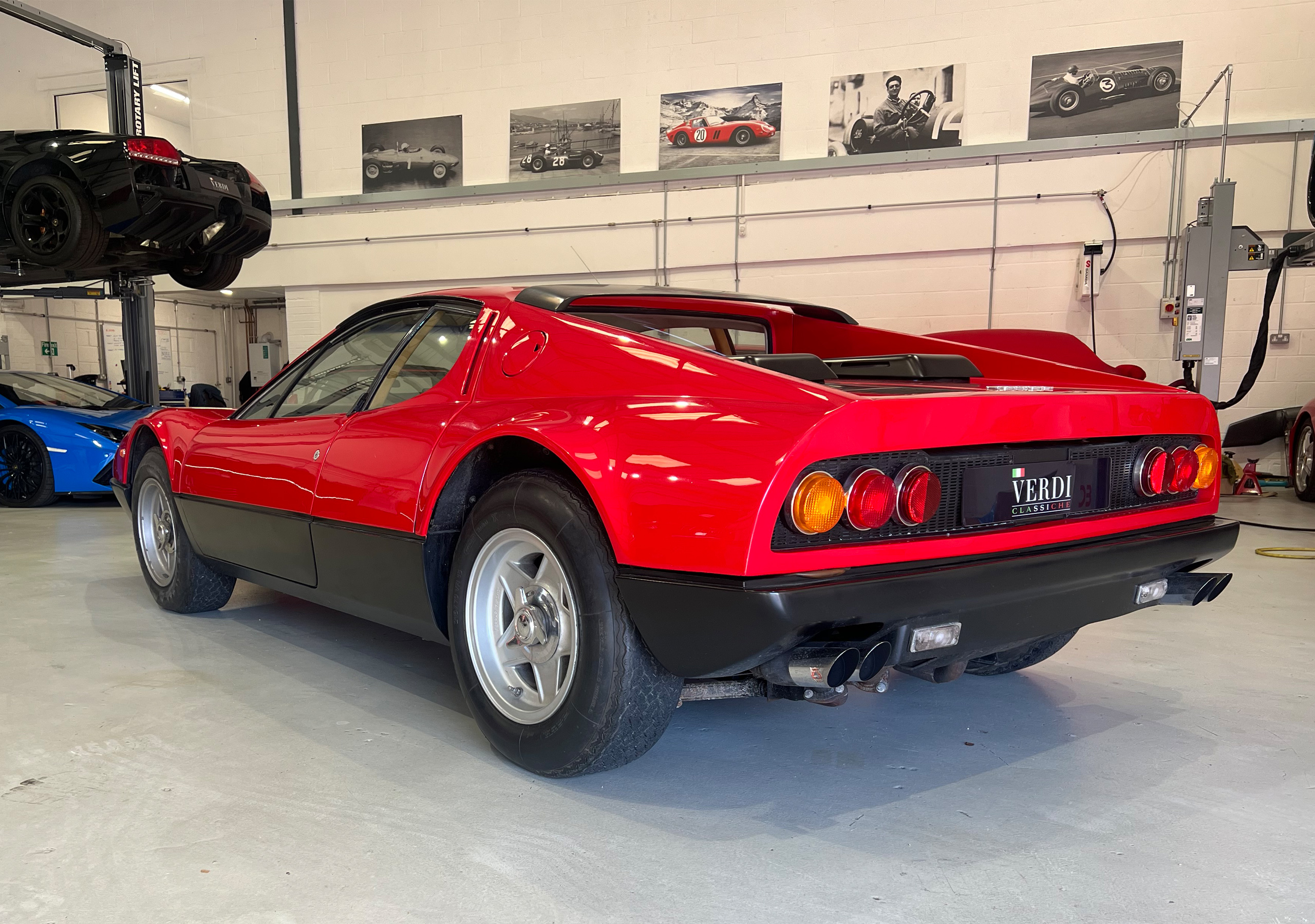 Supercar workshop and storage at Verdi Classiche